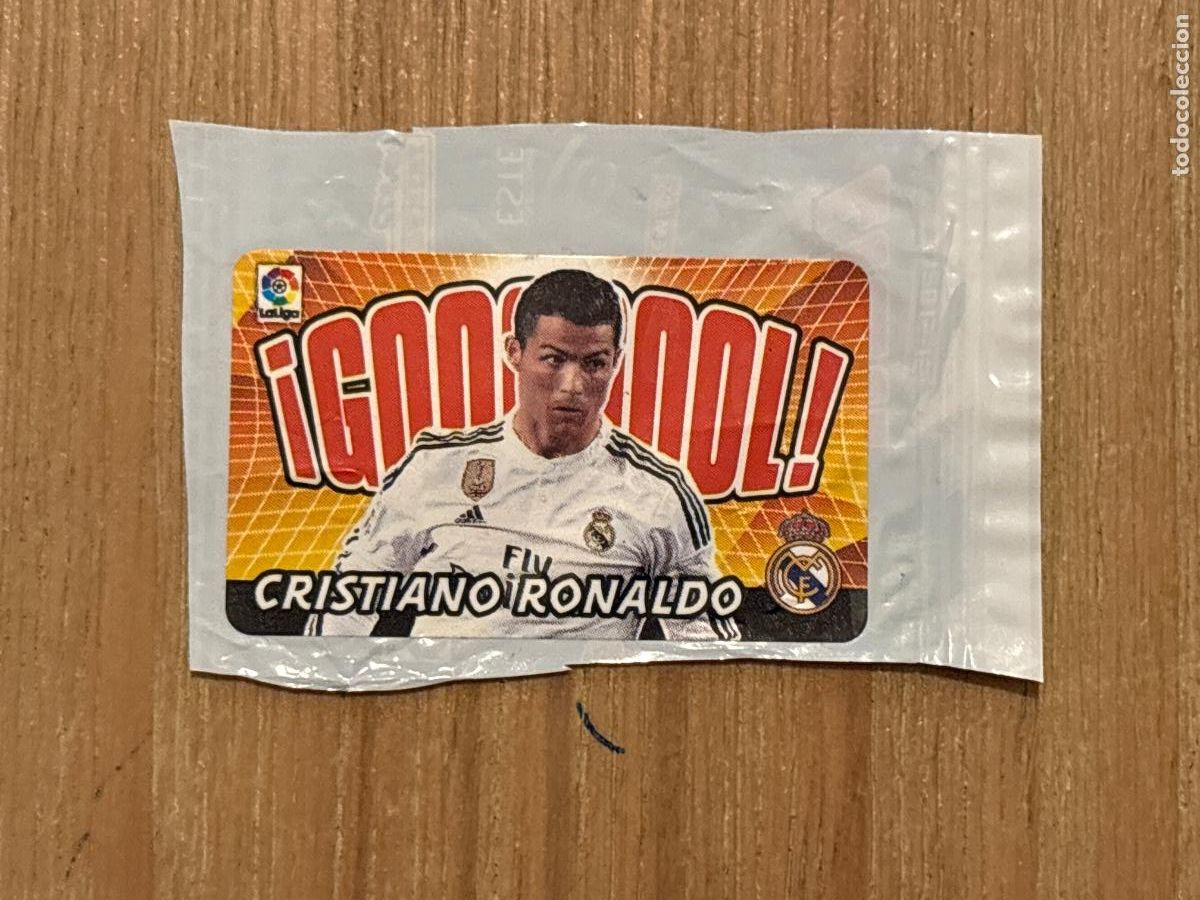 Football Stickers: 28. CROMO CRISTIANO RONALDO REAL MADRID SERIE GOL CHICLE LIGA EDICIONES ESTE 2015-16 15-16