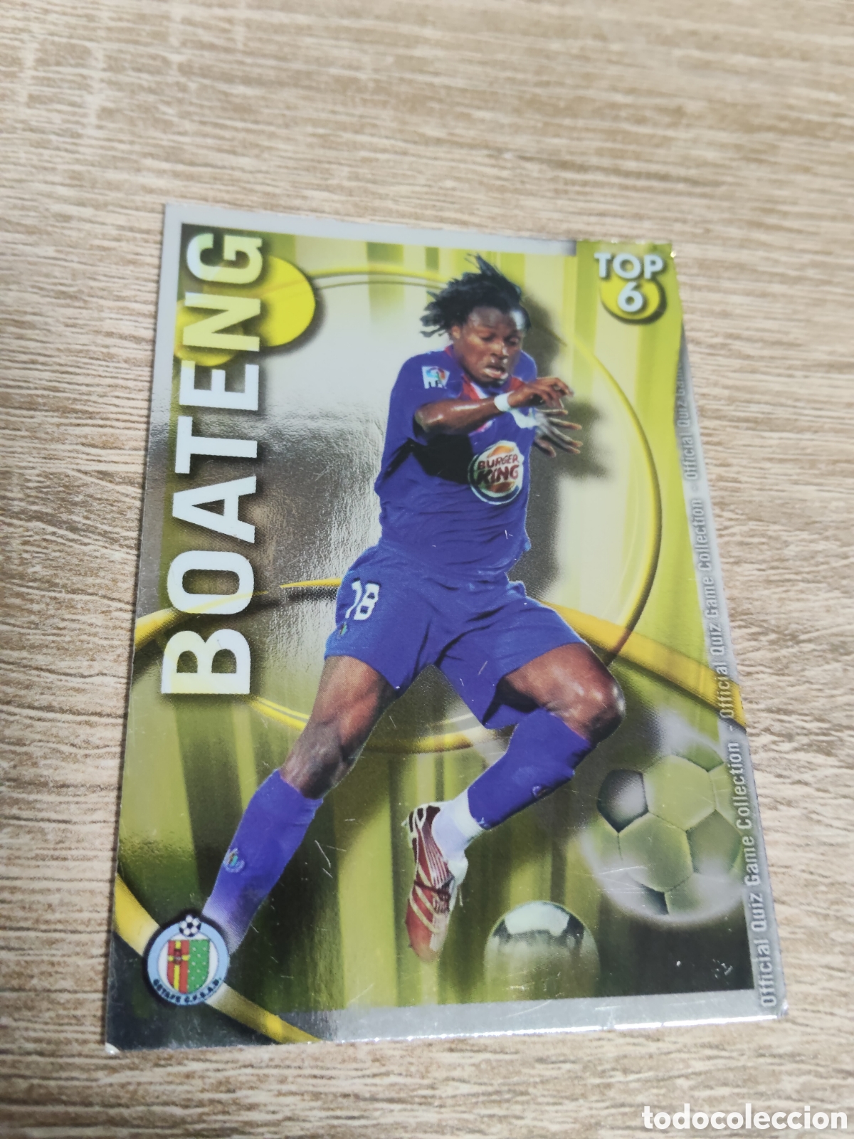 Football Stickers: Mundicromo las fichas de la liga 2010 2011 10 11 590 Boateng Getafe fondo dorado