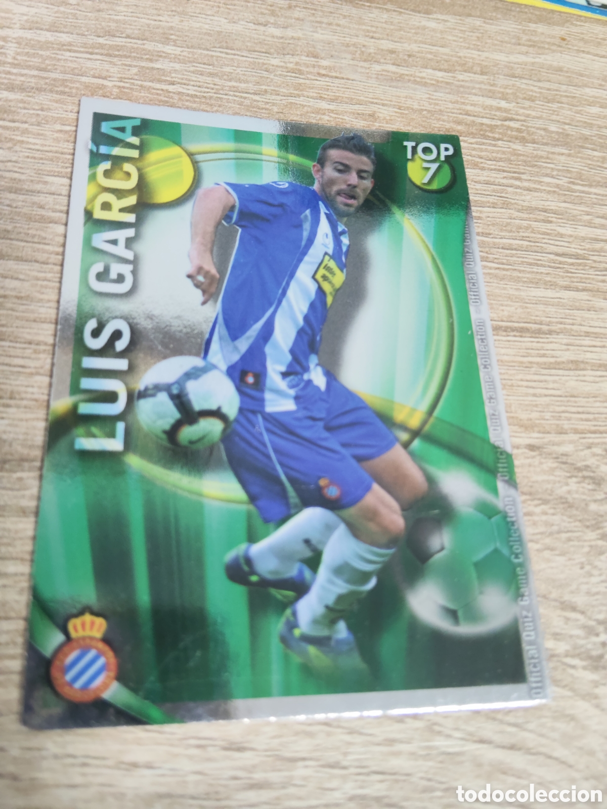 Cromos de f&uacute;tbol: Mundicromo las fichas de la liga 2010 2011 10 11 603 Luis Garc&iacute;a Espanyol fondo verde