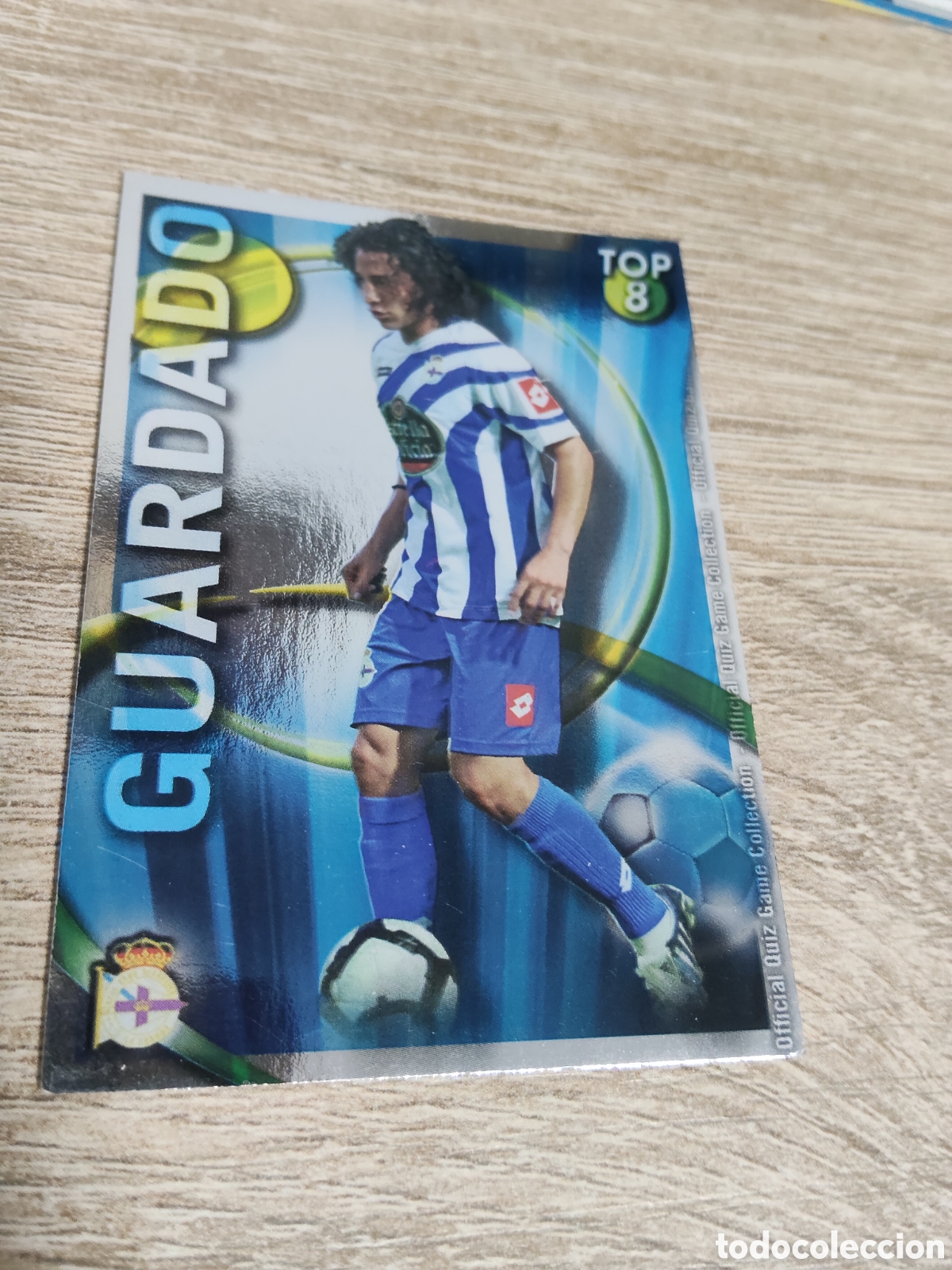 Cromos de f&uacute;tbol: Mundicromo las fichas de la liga 2010 2011 10 11 608 Guardado Deportivo de la Coru&ntilde;a fondo azul