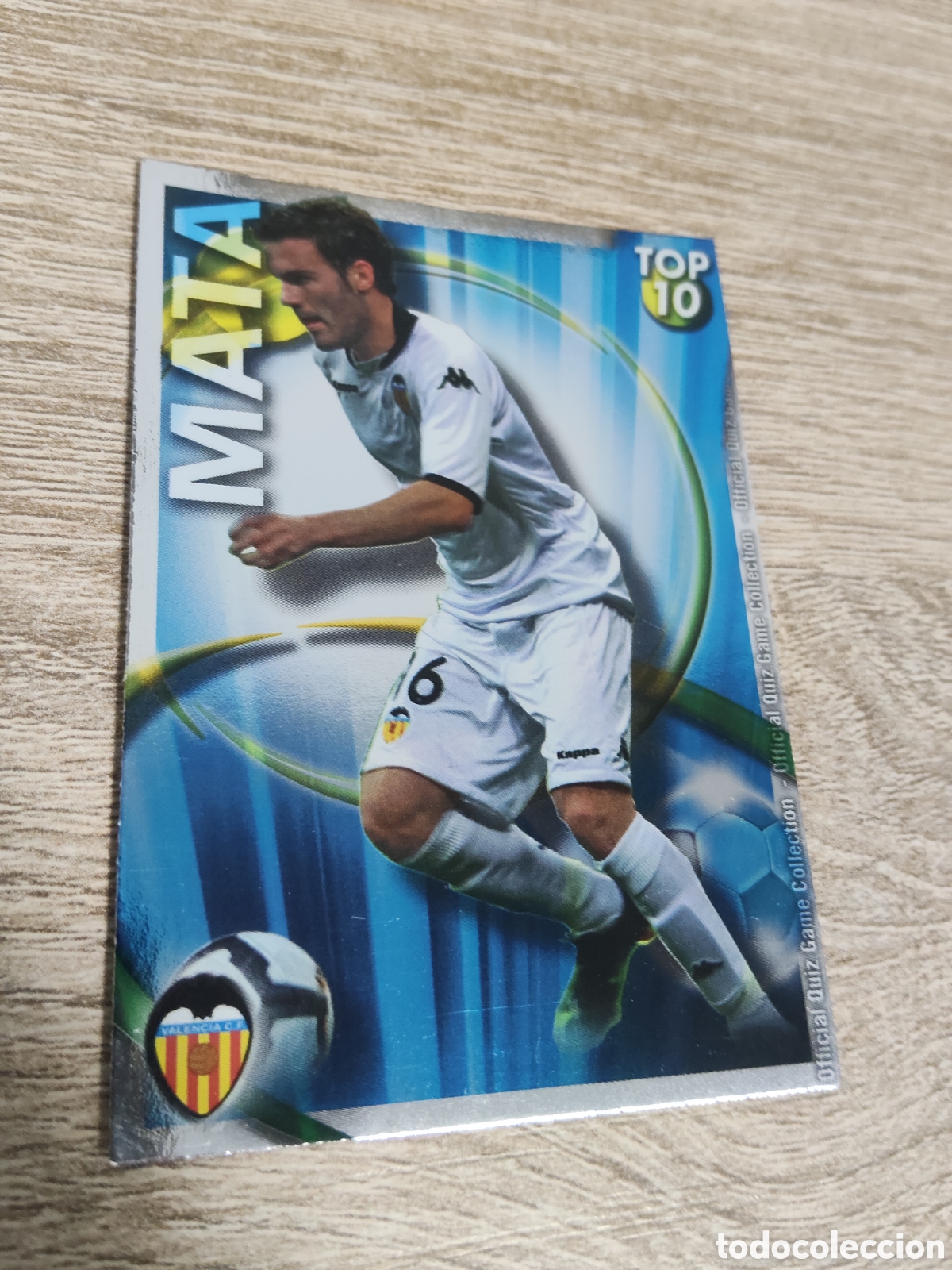 Cromos de f&uacute;tbol: Mundicromo las fichas de la liga 2010 2011 10 11 616 Mata Valencia fondo azul