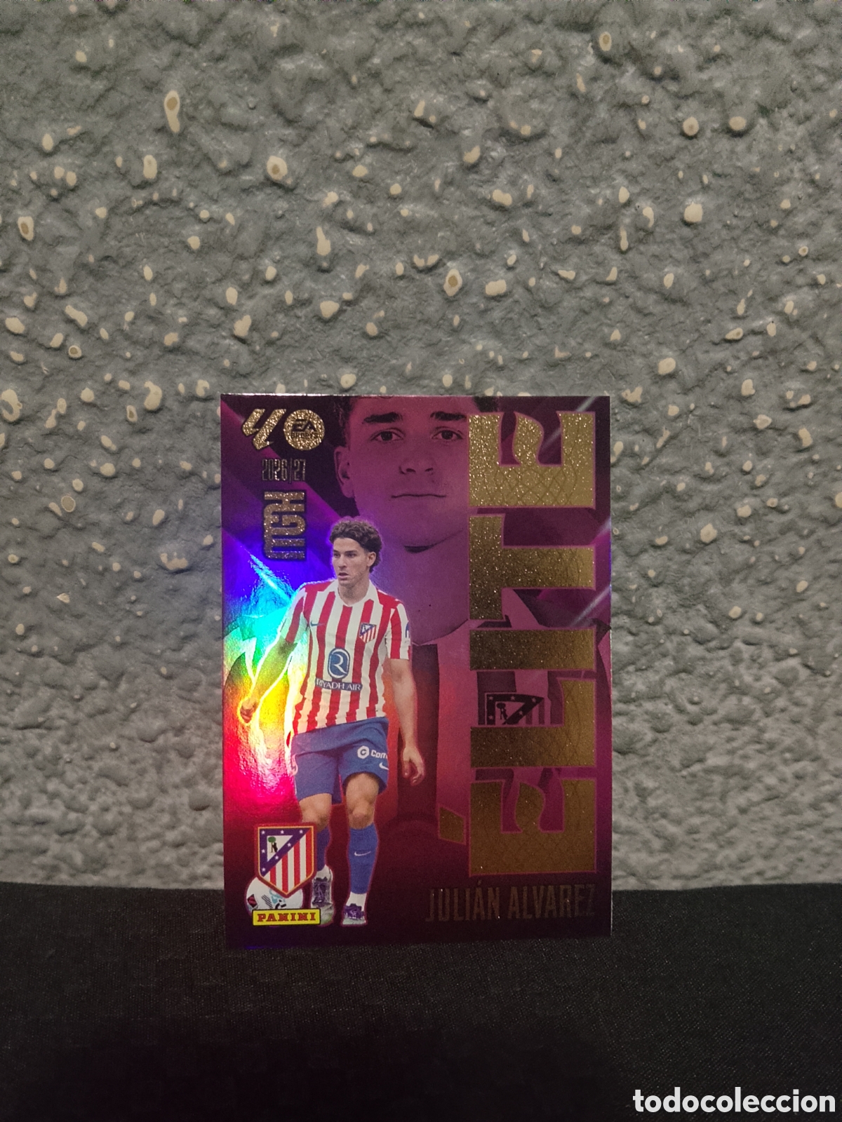 Football Stickers: Juli&aacute;n &Aacute;lvarez elite 8 atletico de Madrid megacracks 26/27 2026 2027
