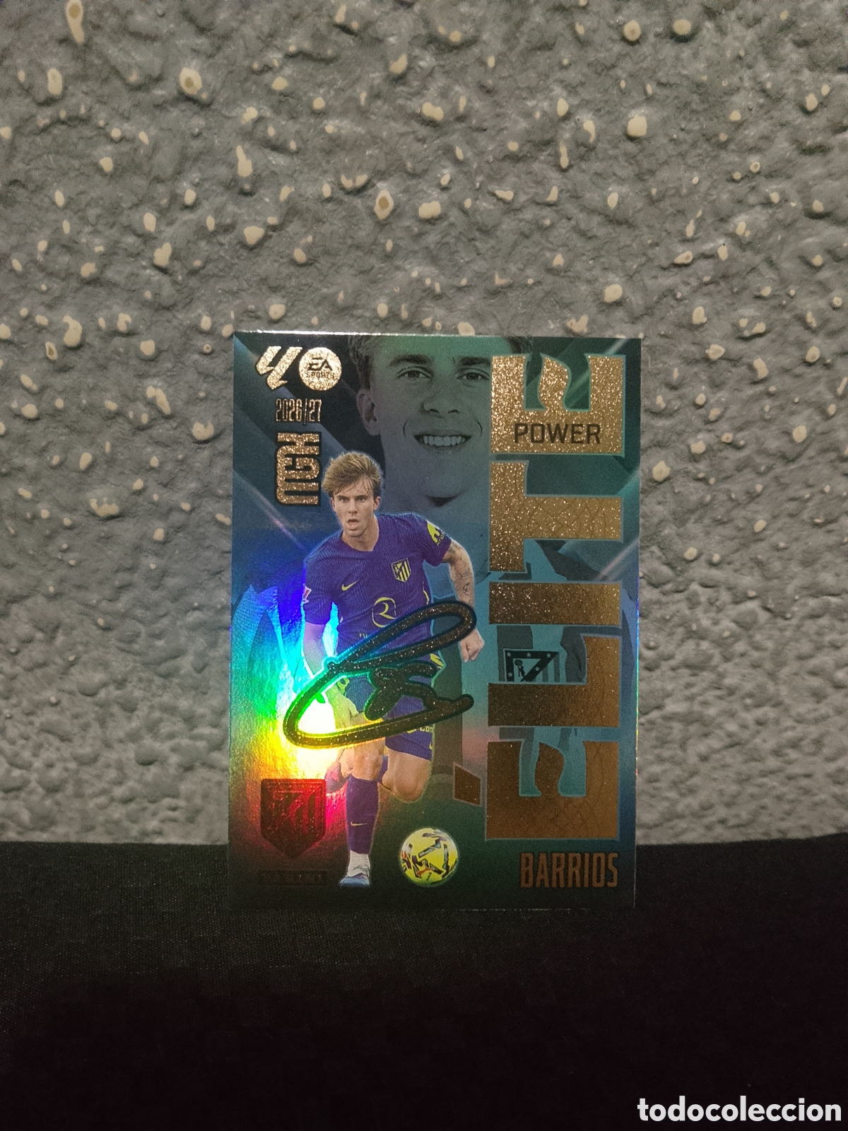 Fu&szlig;ball-Sticker: Barrios elite power 1P atletico de Madrid Perfecto estado, env&iacute;os por correos
