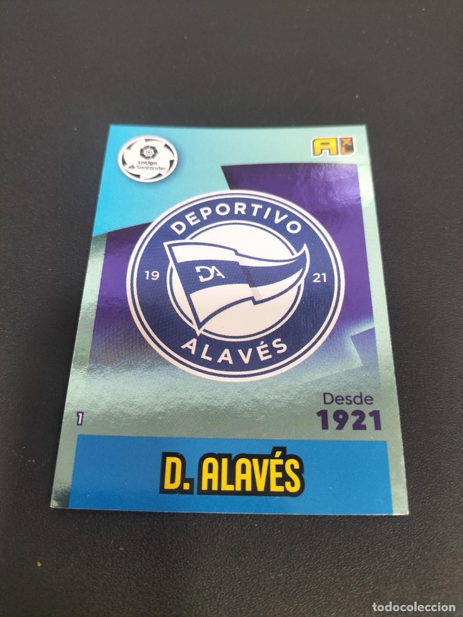 Cromos de f&uacute;tbol: 1 CROMO ADRENALYN 2020-2021 20-21 DEPORTIVO ALAVES 1 ESCUDO