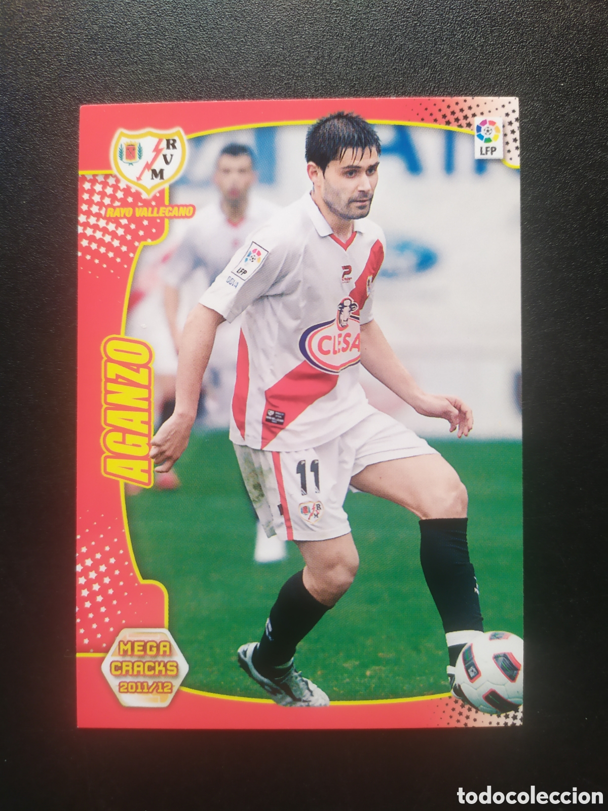 Cromos de f&uacute;tbol: Megacracks 2011 2012 11 12 panini Aganzo n&ordm; 251 Rayo Vallecano