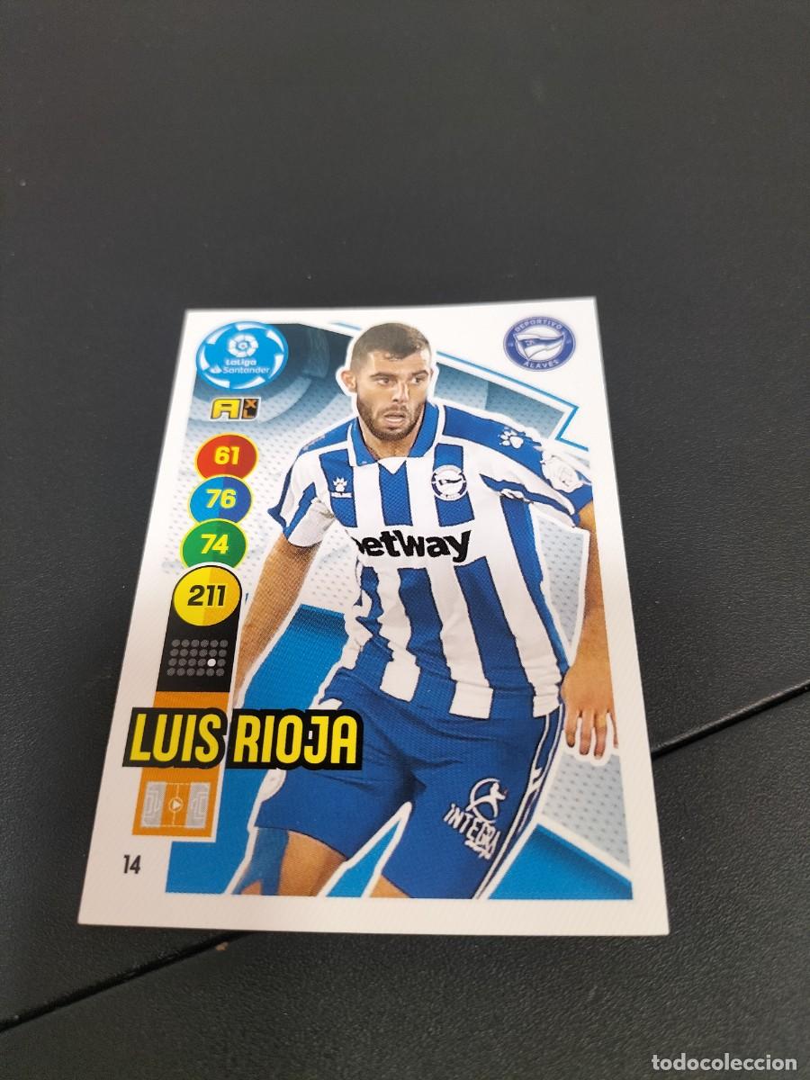 Cromos de f&uacute;tbol: 1 CROMO ADRENALYN 2020-2021 20-21 DEPORTIVO ALAVES 14 LUIS RIOJA