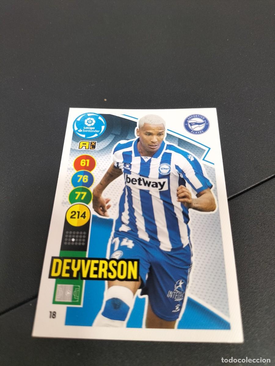 Cromos de f&uacute;tbol: 1 CROMO ADRENALYN 2020-2021 20-21 DEPORTIVO ALAVES 18 DEYVERSON