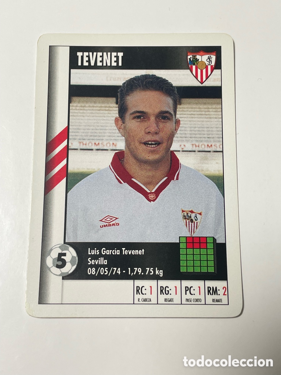 Cromos de f&uacute;tbol: Luis Garc&iacute;a Tevenet Sevilla Super Gol Marca 95/96