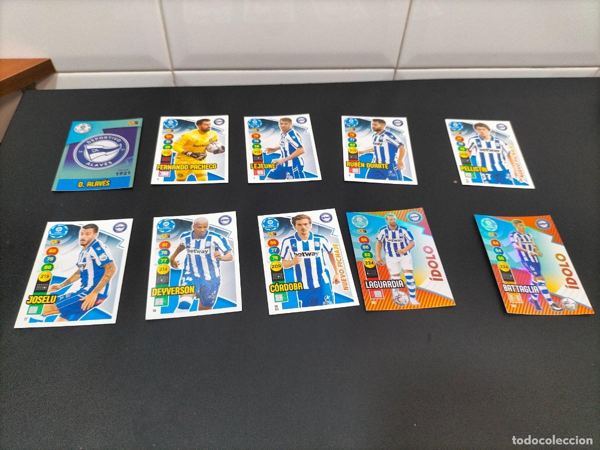 Cromos de f&uacute;tbol: Lote 10 cromos fichas Adrenalyn 2020-2021 20-21 Deportivo Alav&eacute;s