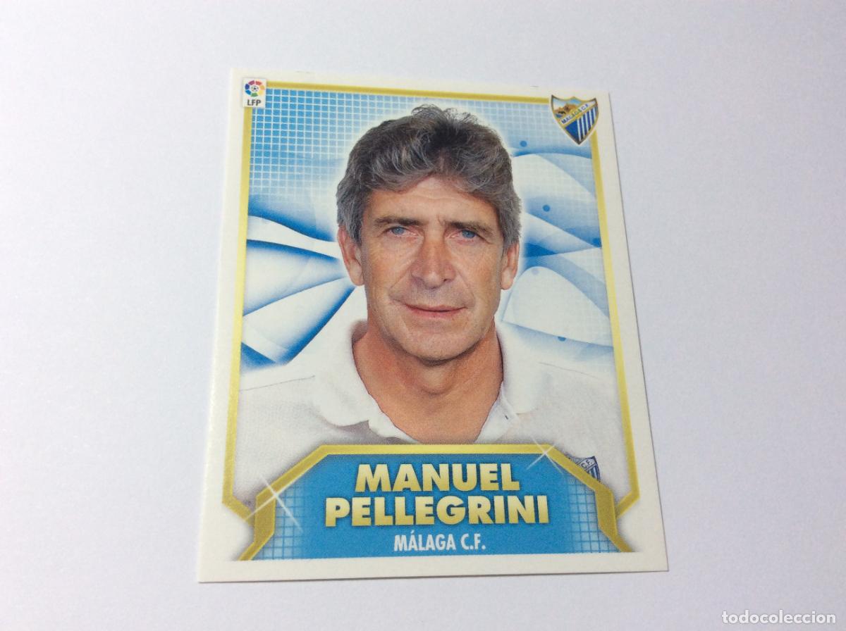 Cromos de f&uacute;tbol: Entrenador Manuel Pellegrini M&aacute;laga CF Este 2011 2012 11 12 Panini