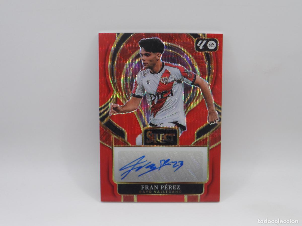 Cromos de f&uacute;tbol: AUTO FRAN PEREZ RED WAVE RAYO VALLECANO PANINI SELECT 2025 2026 25 26 PRIZM AUTOGRAFO