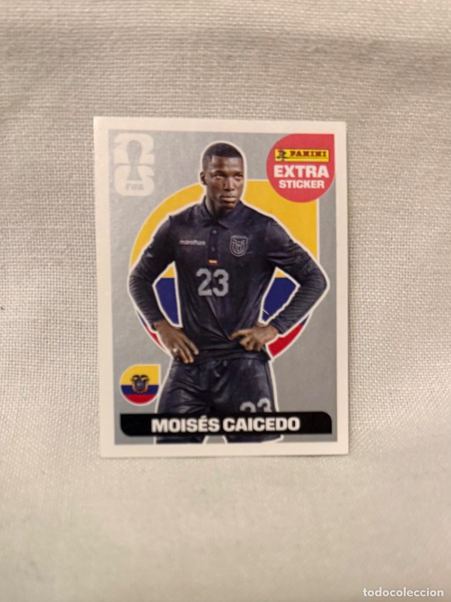 Cromos de f&uacute;tbol: Moises Caicedo ExtraSticker Plata Mundial 2026