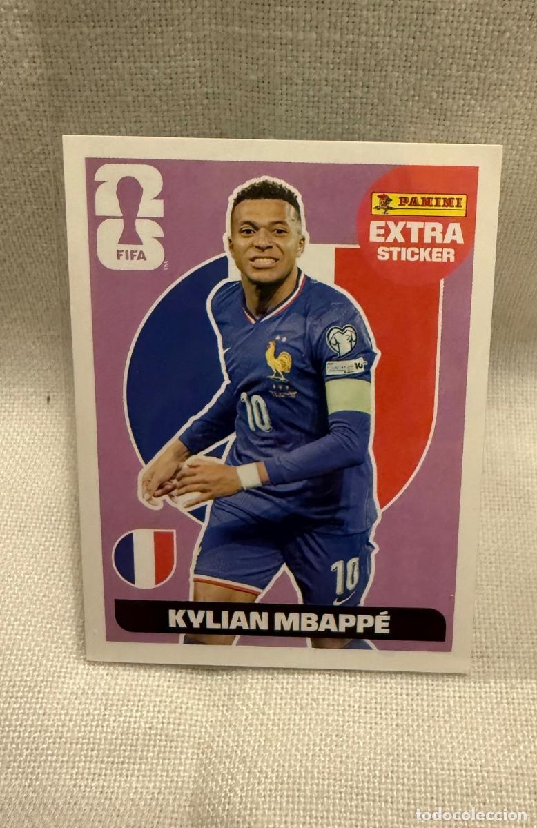Cromos de f&uacute;tbol: Kylian Mbapp&eacute; ExtraSticker Base Mundial 2026