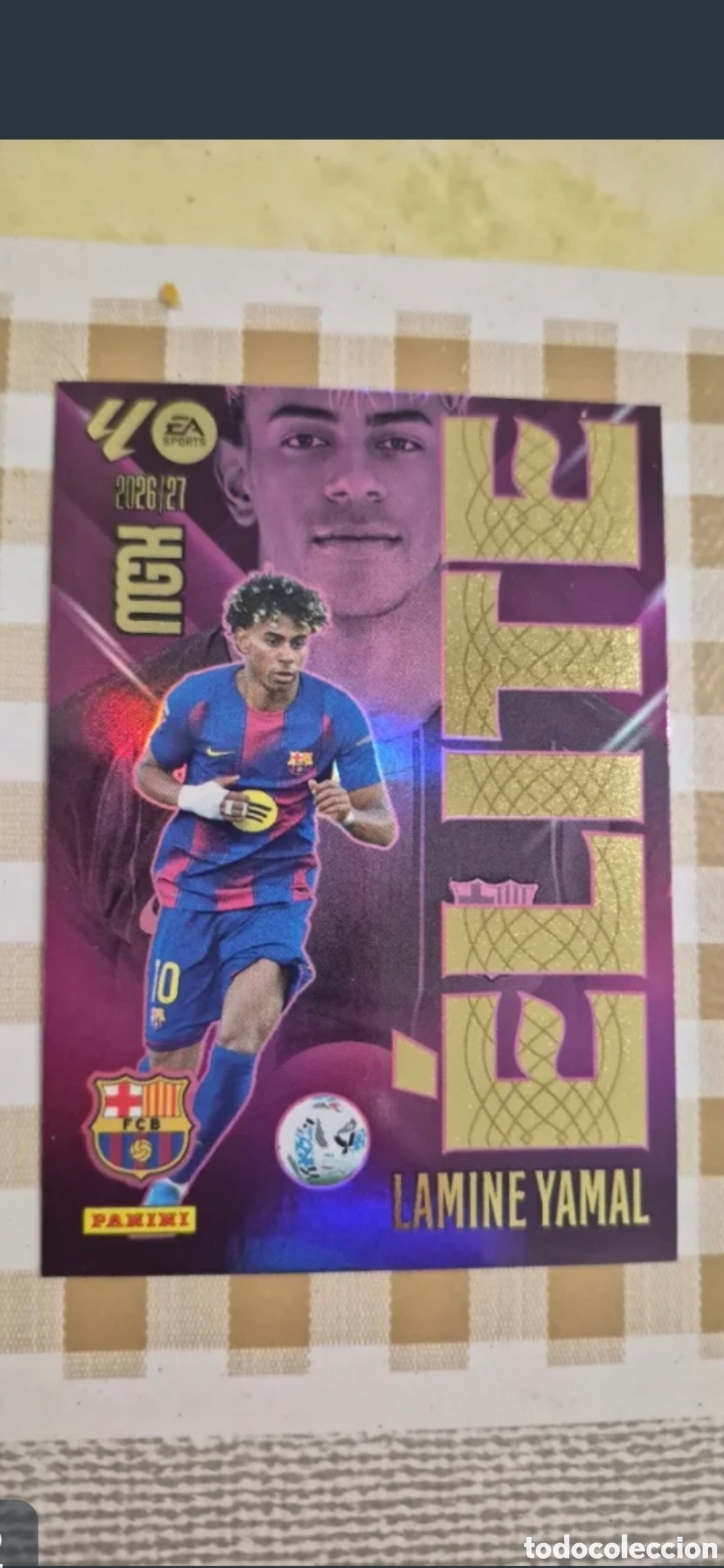 Fu&szlig;ball-Sticker: CROMO LAMINE YAMAL MGK