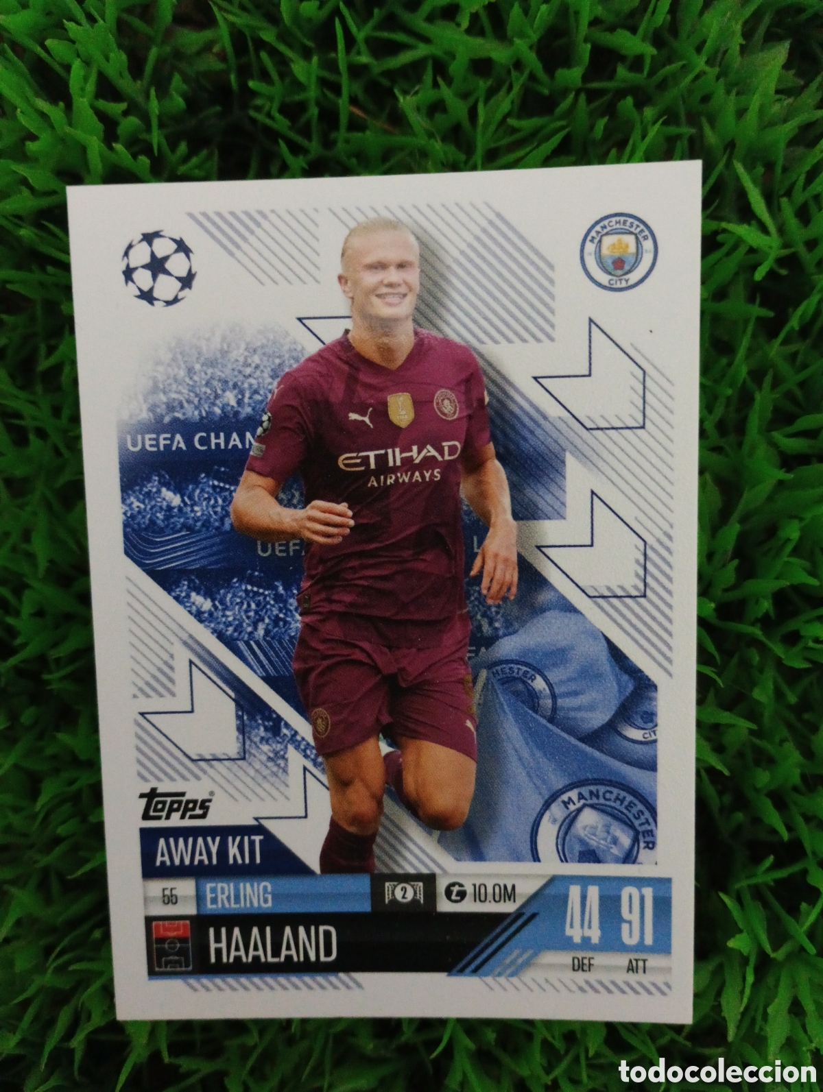 Football Stickers: Haaland Manchester City AWAY KIT Match Attax Extra 24-25 # 55