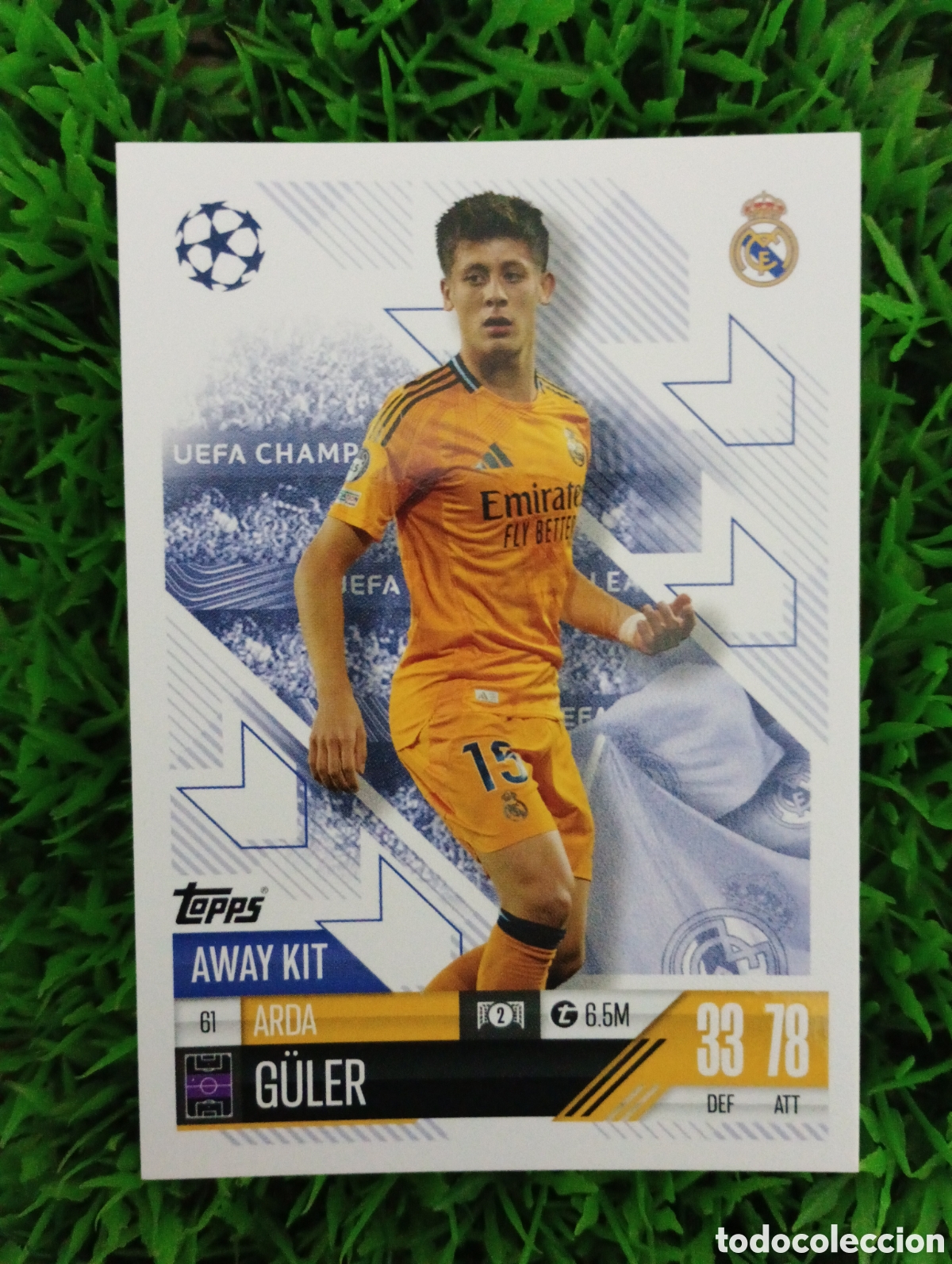 Fu&szlig;ball-Sticker: Guler Real Madrid AWAY KIT Match Attax Extra 24-25 # 61