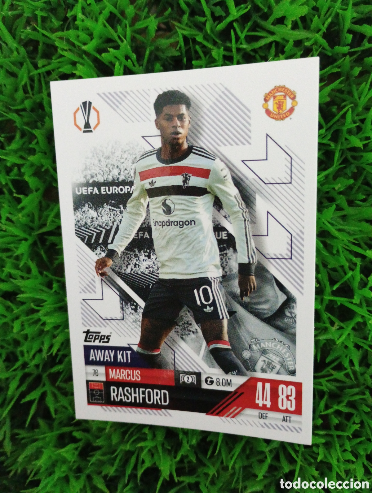 Cartes &agrave; collectionner de Football: Rashford Manchester United AWAY KIT Match Attax Extra 24-25 # 76