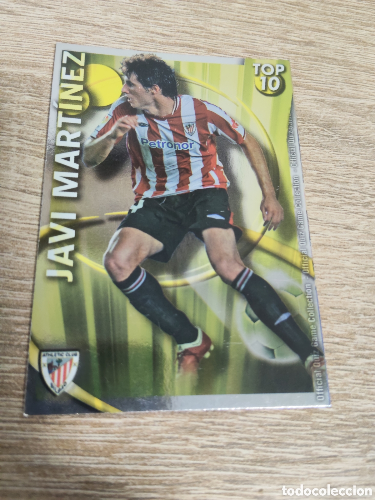 Cromos de f&uacute;tbol: Mundicromo las fichas de la liga 2010 2011 10 11 617 Javi Mart&iacute;nez Athletic de Bilbao fondo dorado