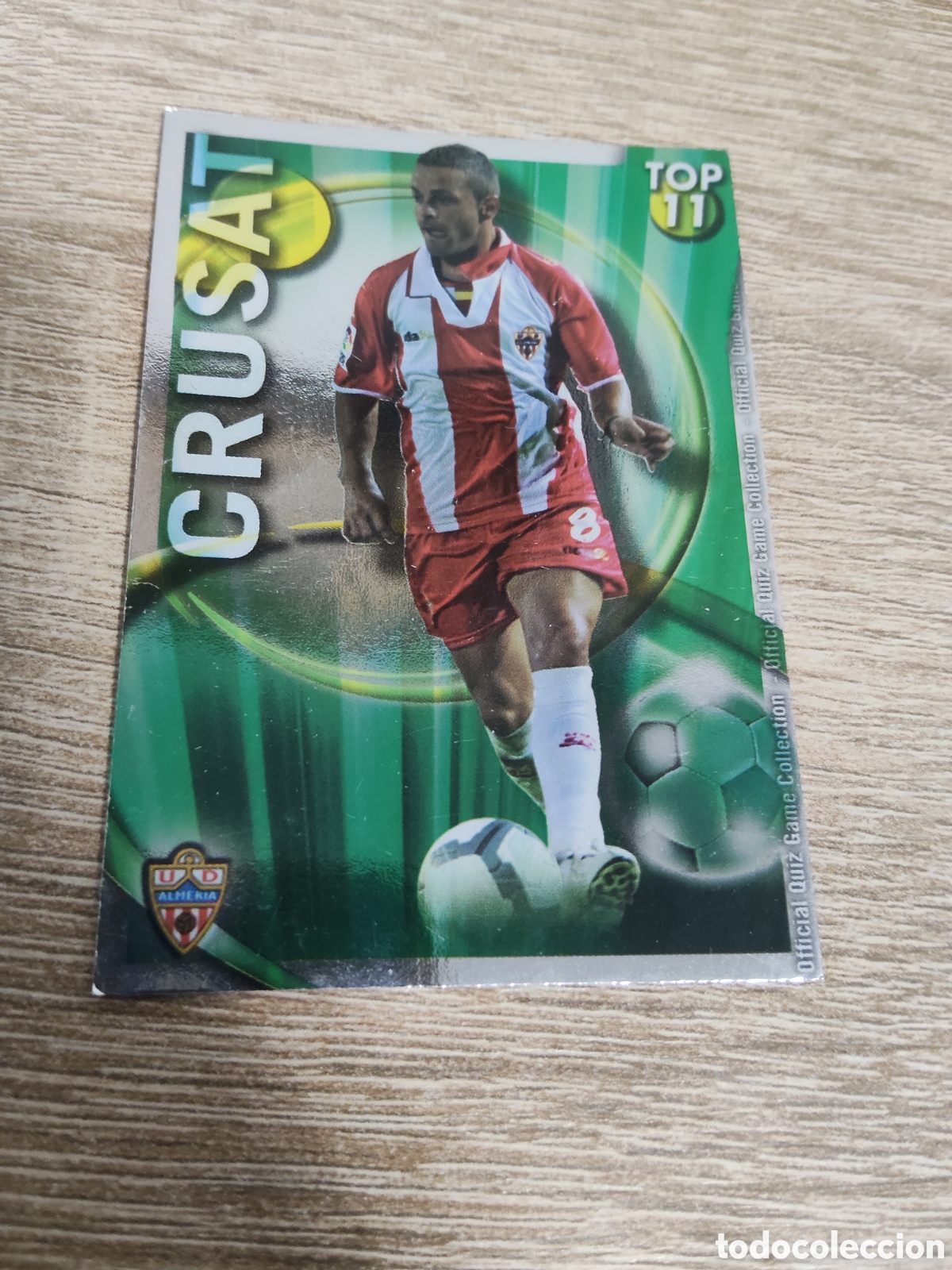 Cromos de f&uacute;tbol: Mundicromo las fichas de la liga 2010 2011 10 11 633 Crusat Almer&iacute;a fondo verde