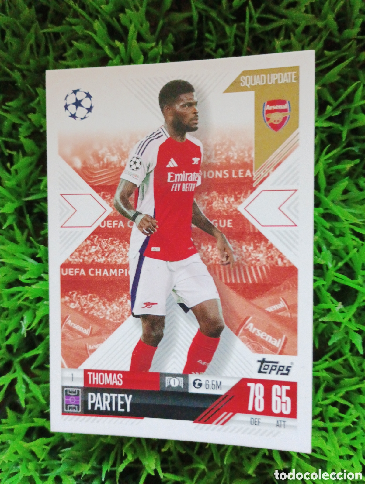 Cartes &agrave; collectionner de Football: Partey Arsenal SQUAD UPDATE Match Attax Extra 24-25 # 1