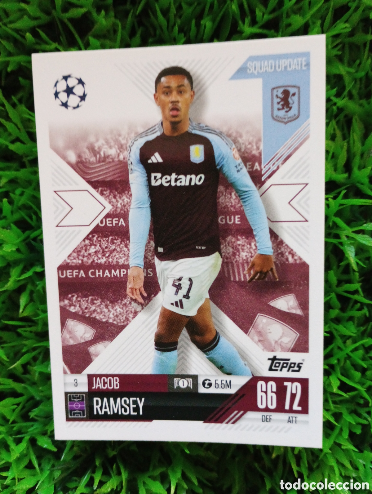 Football Stickers: Ramsey Aston Villa SQUAD UPDATE Match Attax Extra 24-25 # 3