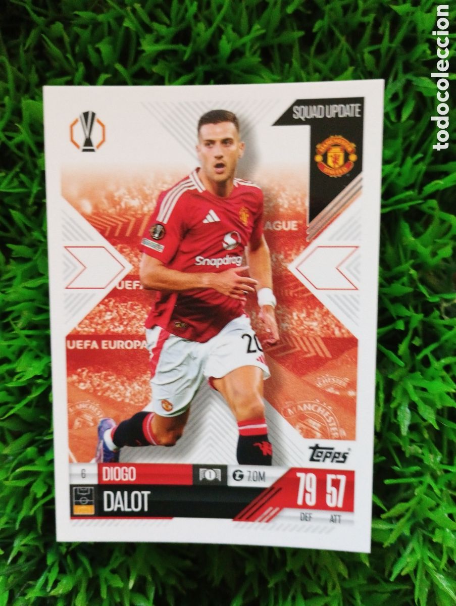 Football Stickers: Dalot Manchester United SQUAD UPDATE Match Attax Extra 24-25 # 6