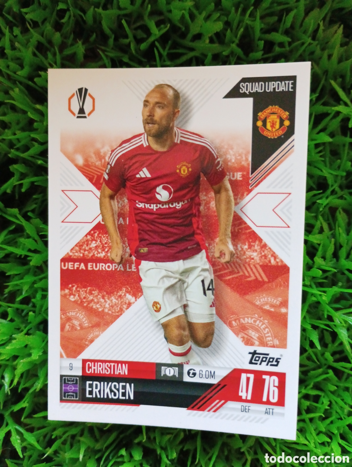 Football Stickers: Eriksen Manchester United SQUAD UPDATE Match Attax Extra 24-25 # 9