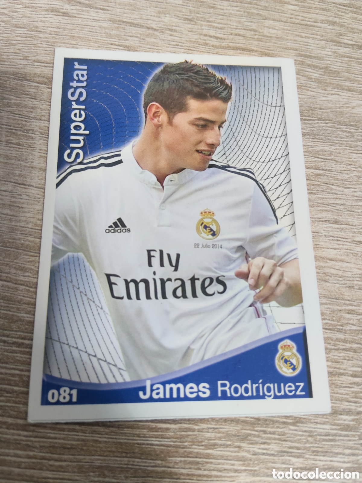 Football Stickers: Mundicromo las fichas de la liga 2014 2015 14 15 81 James Rodr&iacute;guez Real Madrid