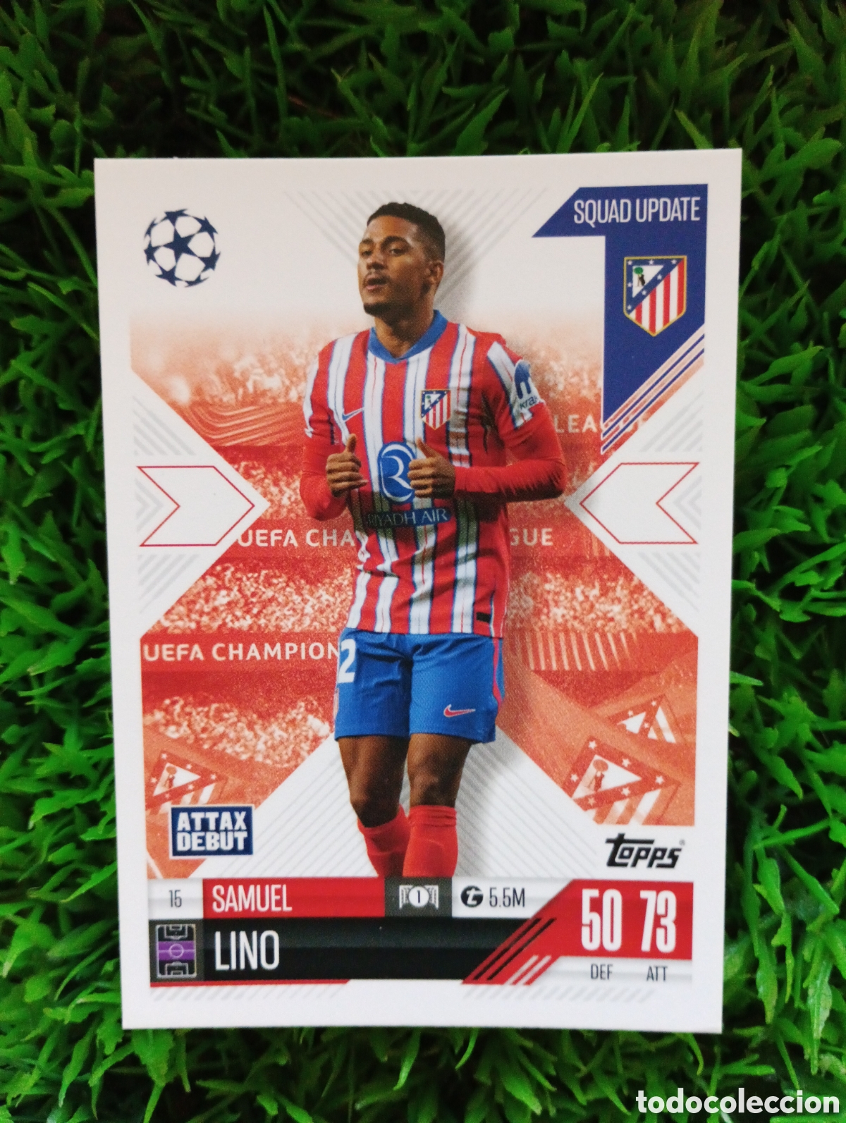 Football Stickers: Lino Atletico De Madrid SQUAD UPDATE Match Attax Extra 24-25 # 15