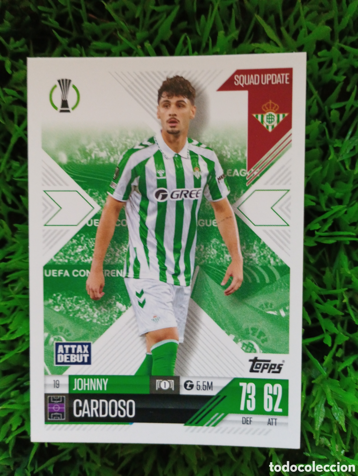 Football Stickers: Cardoso Betis SQUAD UPDATE Match Attax Extra 24-25 # 19