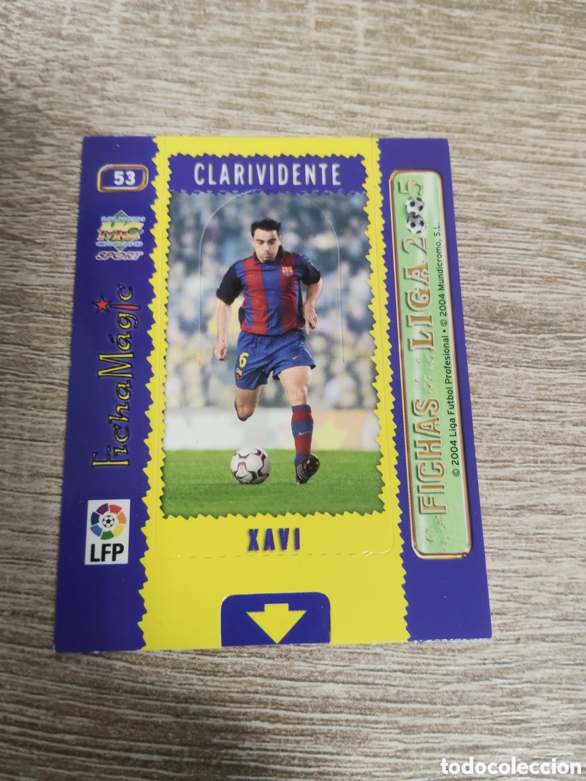 Fu&szlig;ball-Sticker: Mundicromo las fichas de la liga 2004 2005 04 05 53 Xavi Barcelona