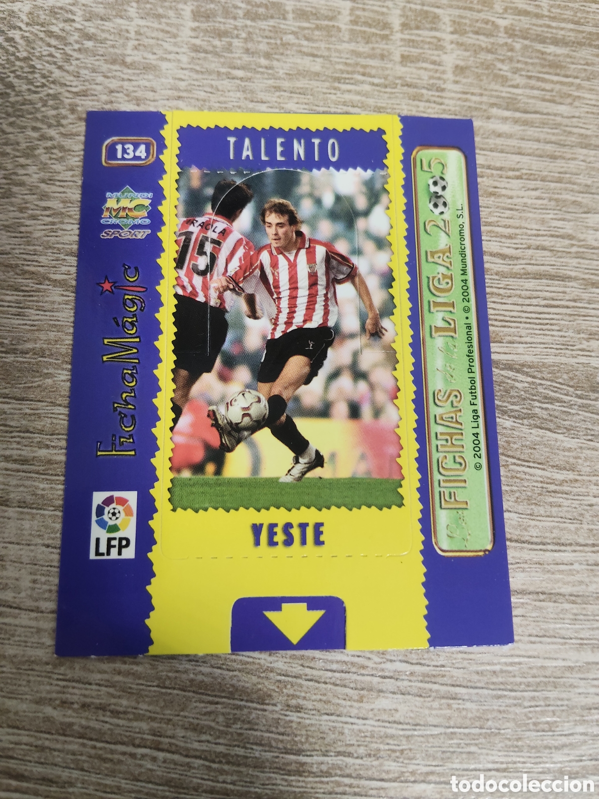 Fu&szlig;ball-Sticker: Mundicromo las fichas de la liga 2004 2005 04 05 134 Yeste Athletic de Bilbao