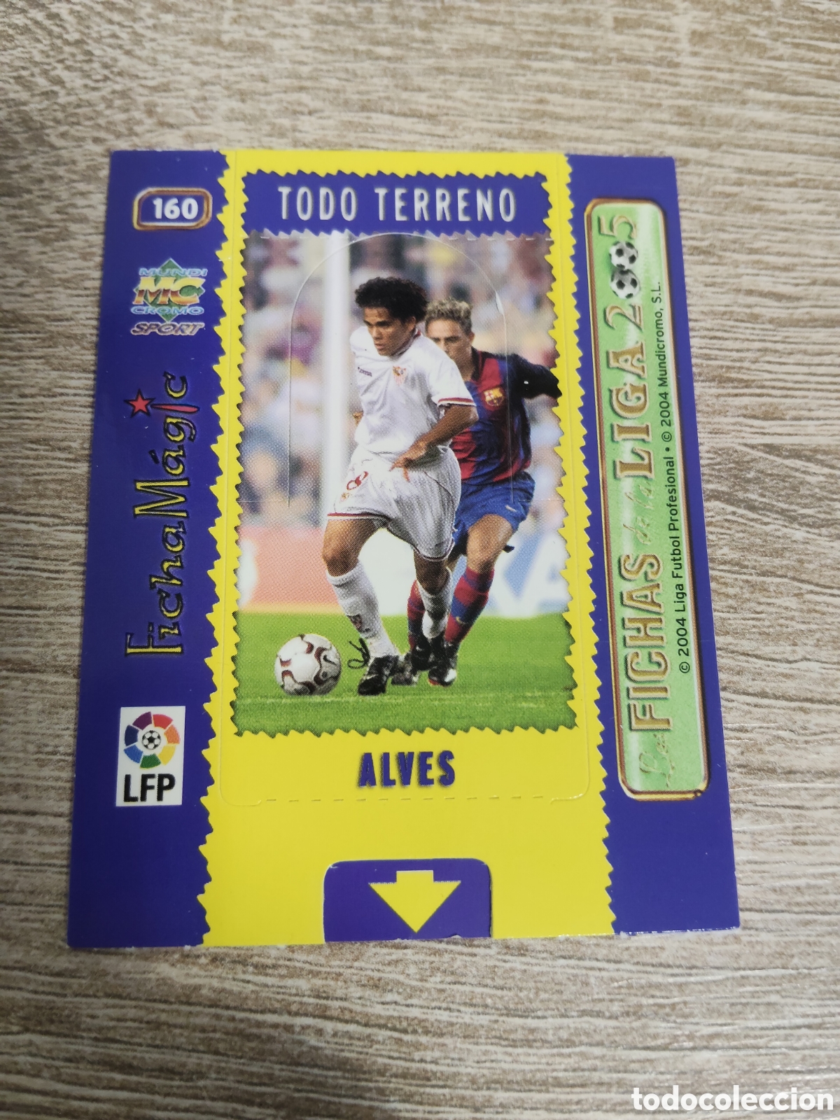 Fu&szlig;ball-Sticker: Mundicromo las fichas de la liga 2004 2005 04 05 160 Alves Sevilla