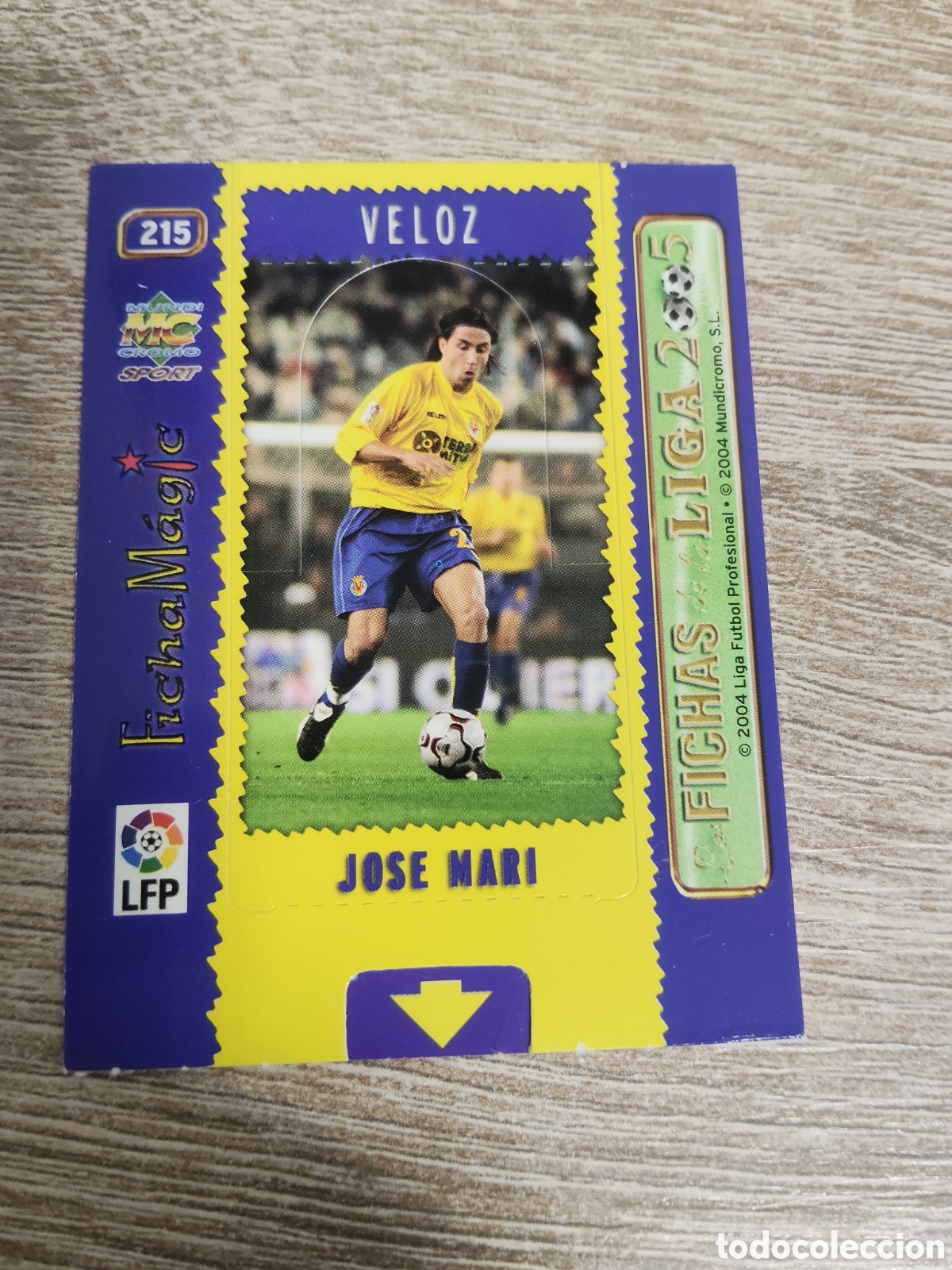 Fu&szlig;ball-Sticker: Mundicromo las fichas de la liga 2004 2005 04 05 215 Jos&eacute; Mari Villarreal