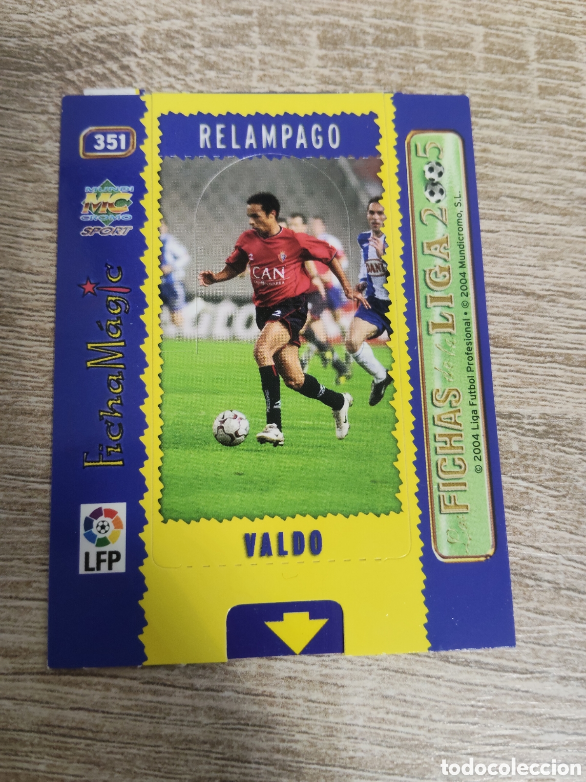 Figurine di Calcio: Mundicromo las fichas de la liga 2004 2005 04 05 351 Valdo Osasuna