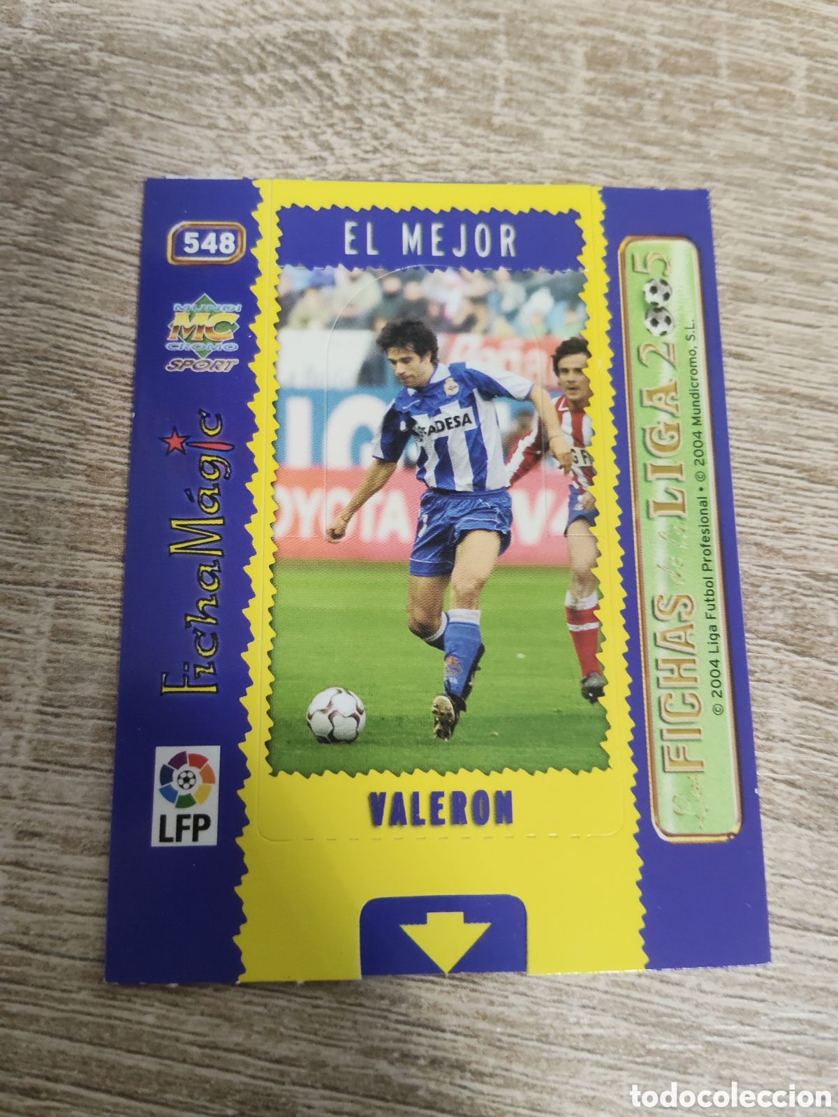 Figurine di Calcio: Mundicromo las fichas de la liga 2004 2005 04 05 548 Valeron Deportivo de la Coru&ntilde;a