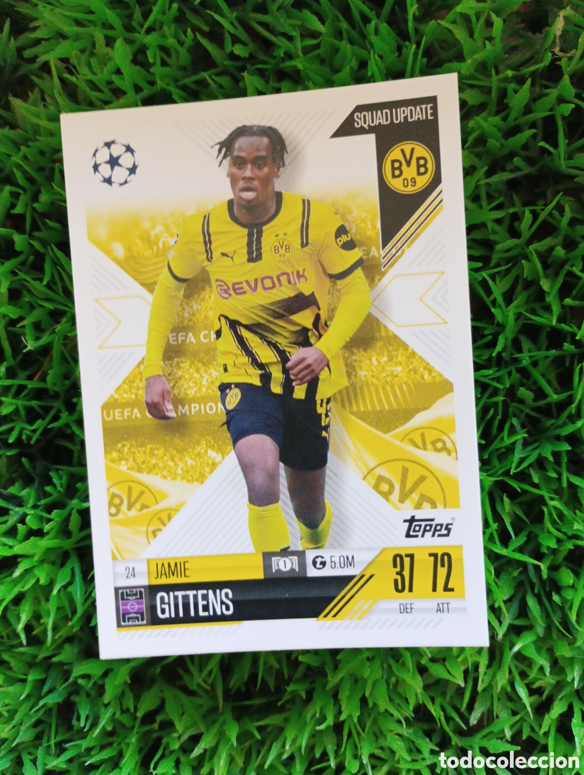 Figurine di Calcio: Gittens Borussia Dortmund SQUAD UPDATE Match Attax Extra 24-25 # 24
