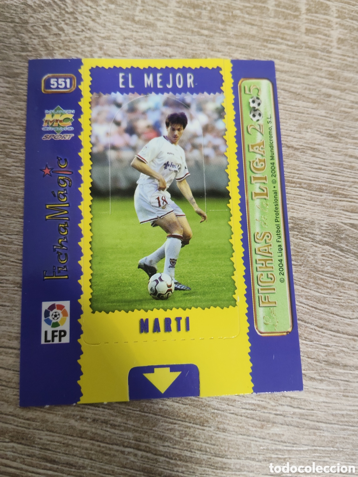 Figurine di Calcio: Mundicromo las fichas de la liga 2004 2005 04 05 551 Mart&iacute; Sevilla