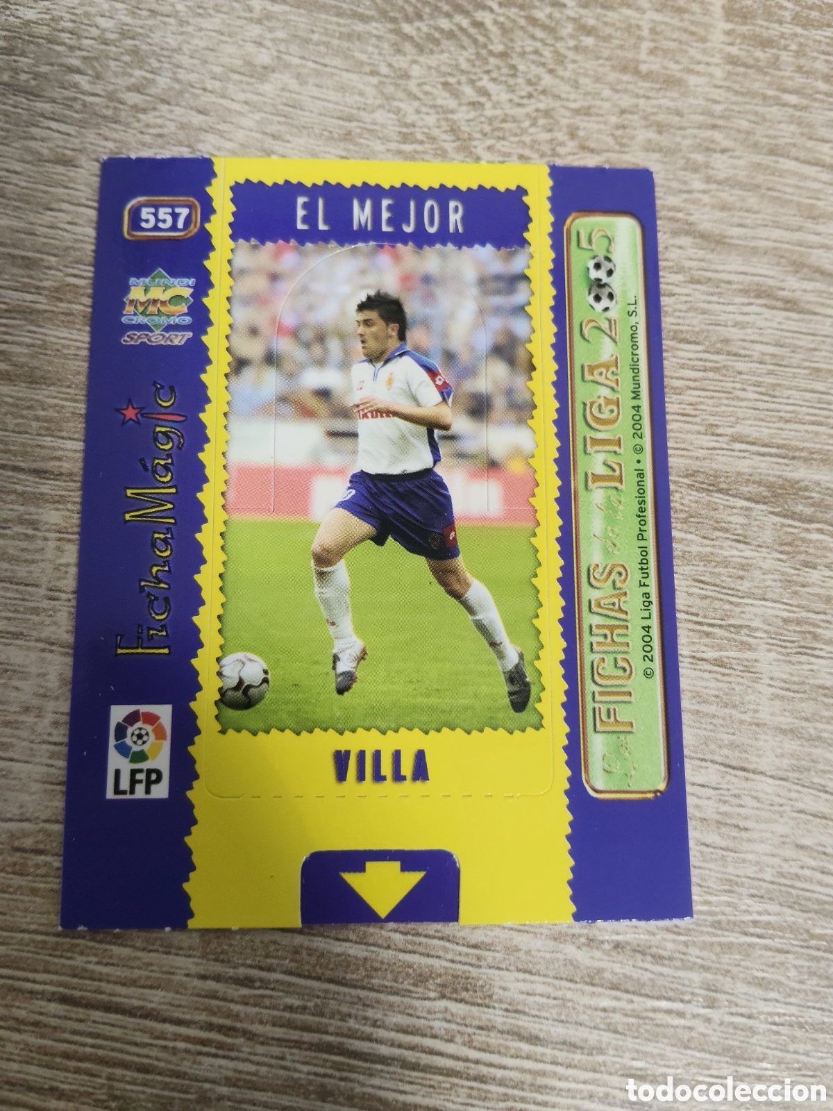 Cromos de f&uacute;tbol: Mundicromo las fichas de la liga 2004 2005 04 05 557 Villa Real Zaragoza