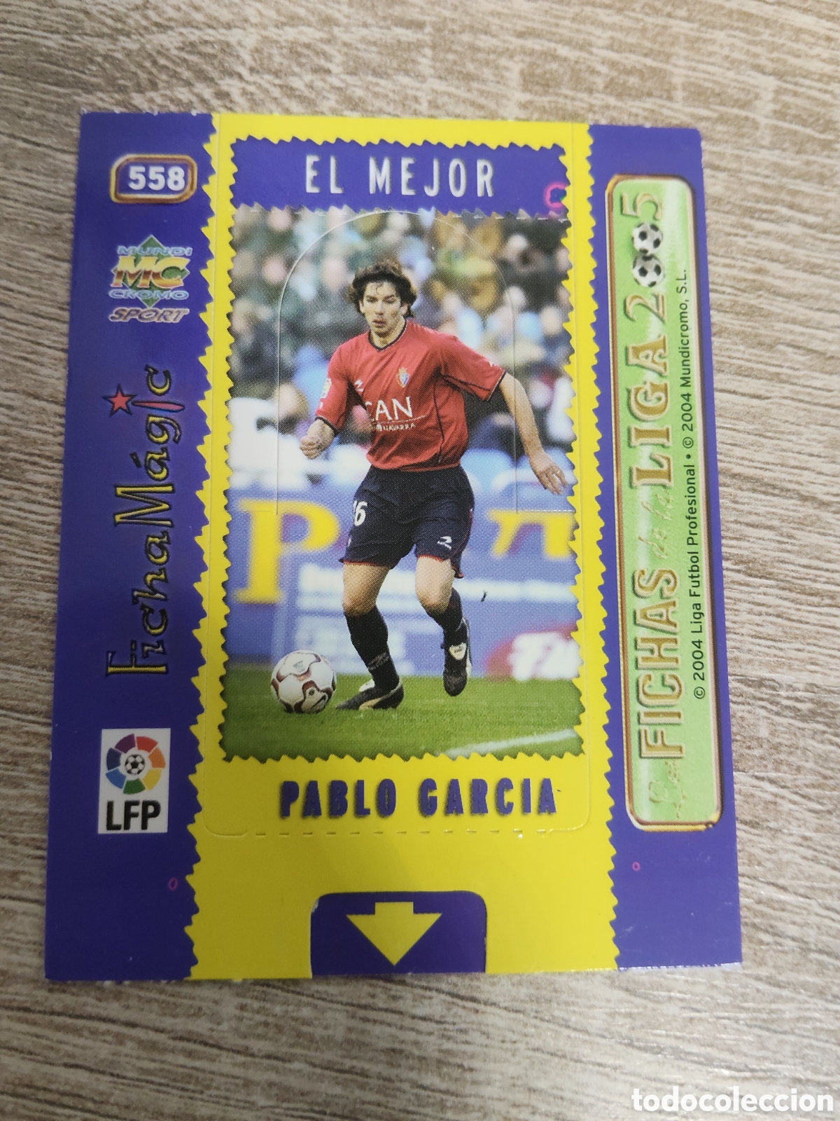 Cromos de Futebol: Mundicromo las fichas de la liga 2004 2005 04 05 558 Pablo Garc&iacute;a Osasuna