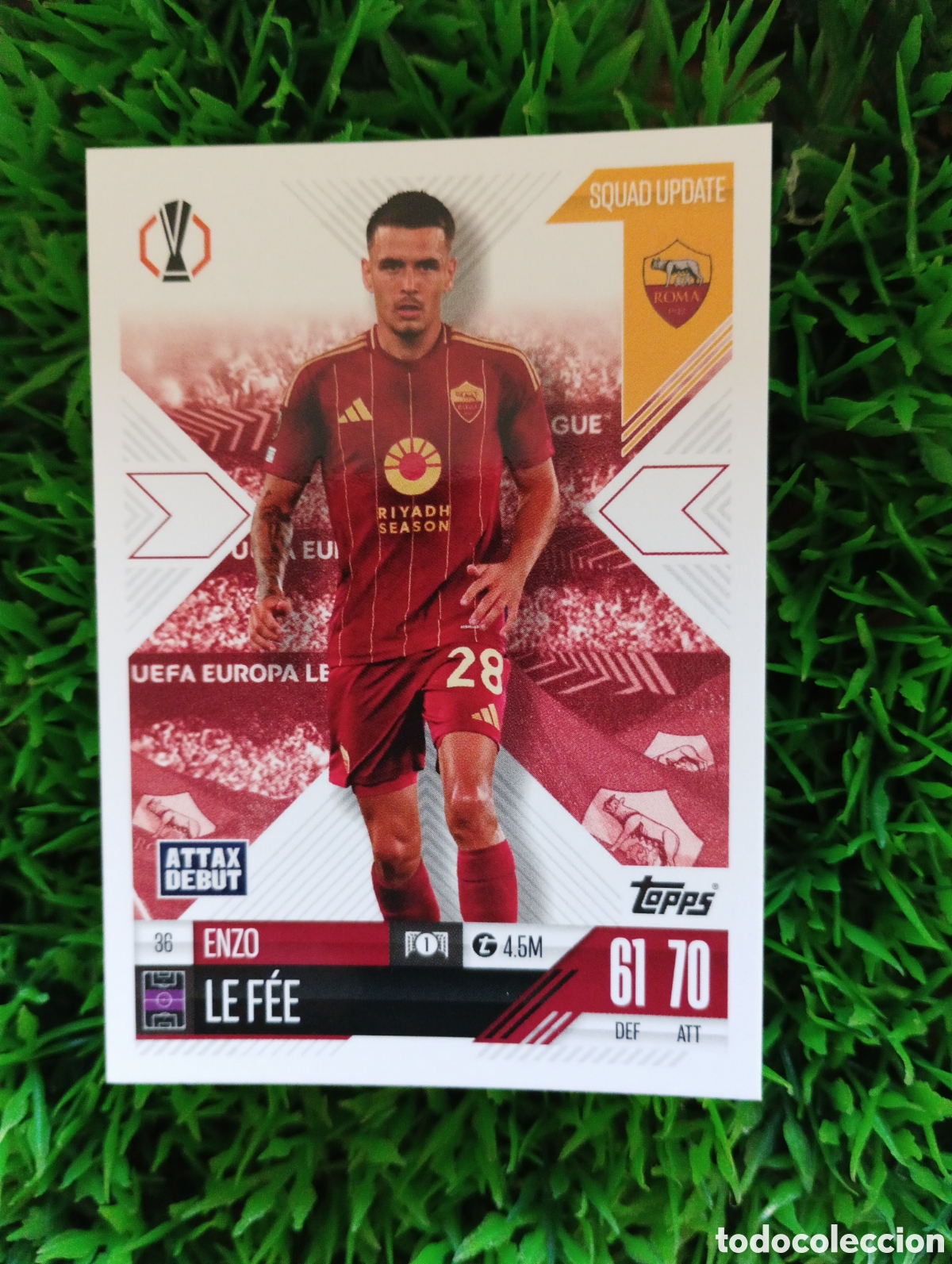 Cromos de Futebol: Le Fee Roma SQUAD UPDATE Match Attax Extra 24-25 # 36