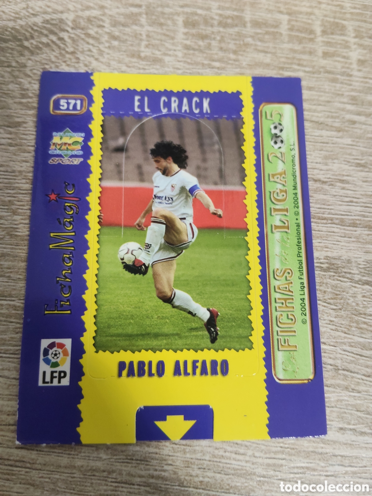 Cromos de f&uacute;tbol: Mundicromo las fichas de la liga 2004 2005 04 05 571 Pablo Alfaro Sevilla