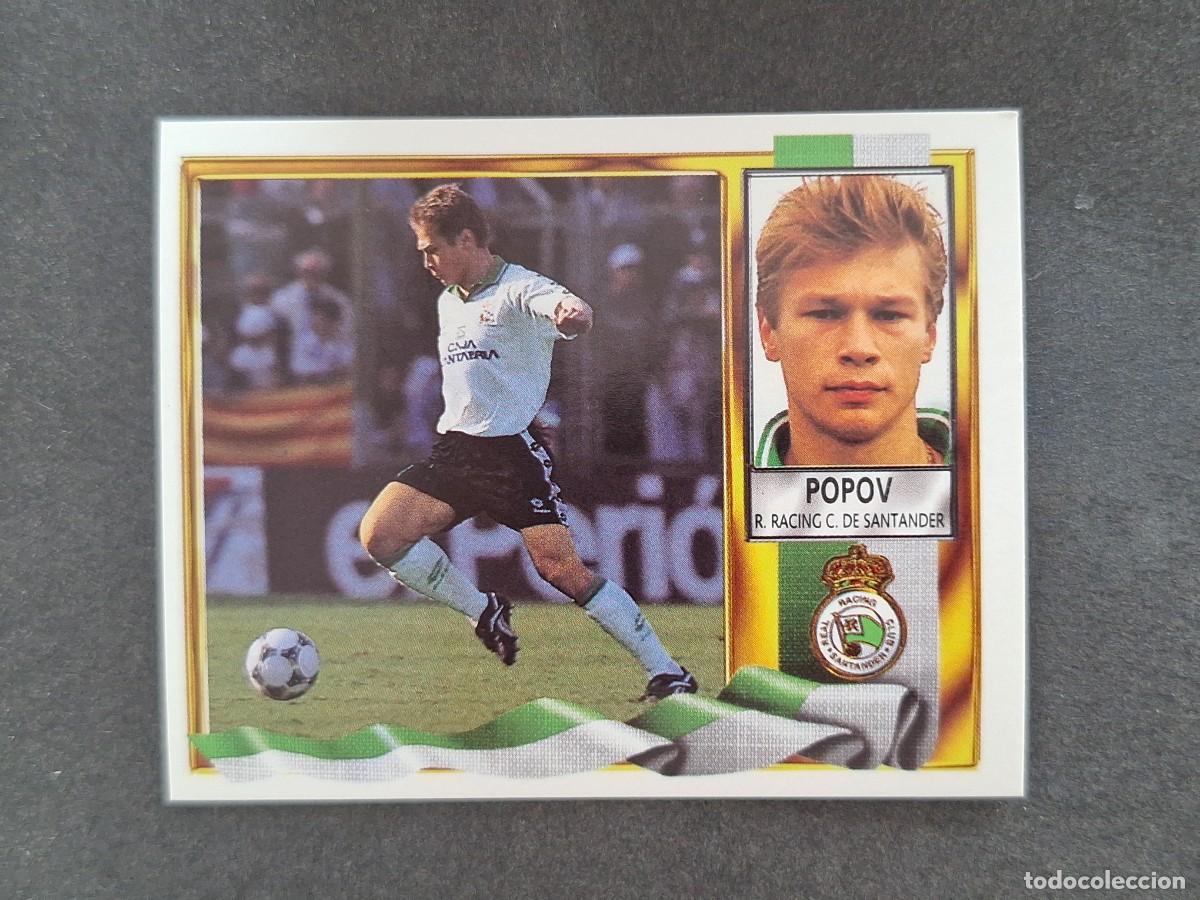 Cromos de Futebol: L3 POPOV RACING DE SANTANDER LIGA ESTE 1995 1996 95 96 NUNCA PEGADO SIN PEGAR