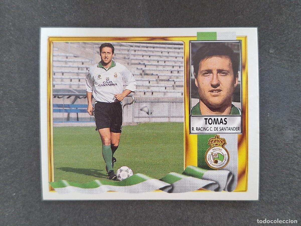Cromos de Futebol: L3 TOMAS RACING DE SANTANDER LIGA ESTE 1995 1996 95 96 NUNCA PEGADO SIN PEGAR