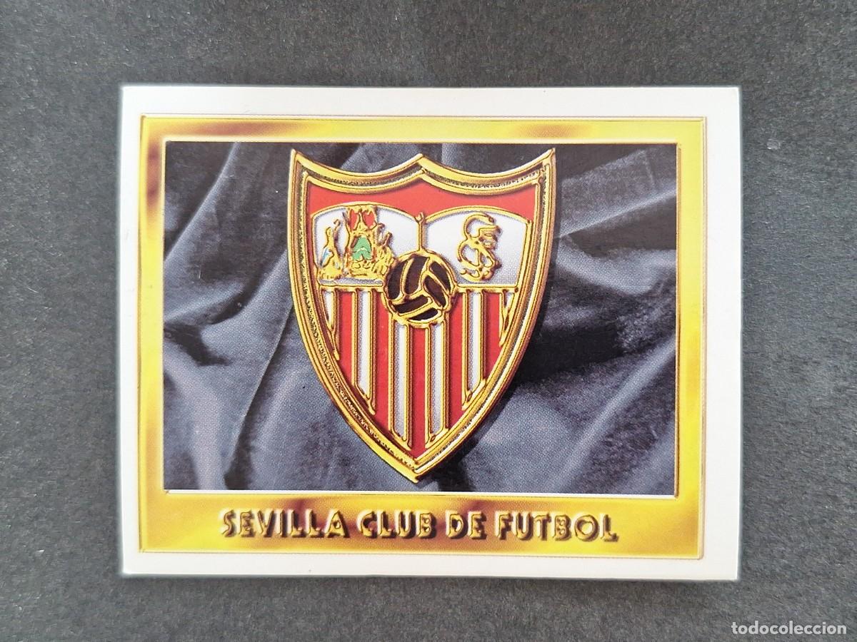 Cromos de Futebol: L3 ESCUDO SEVILLA C. F. LIGA ESTE 1995 1996 95 96 NUNCA PEGADO SIN PEGAR