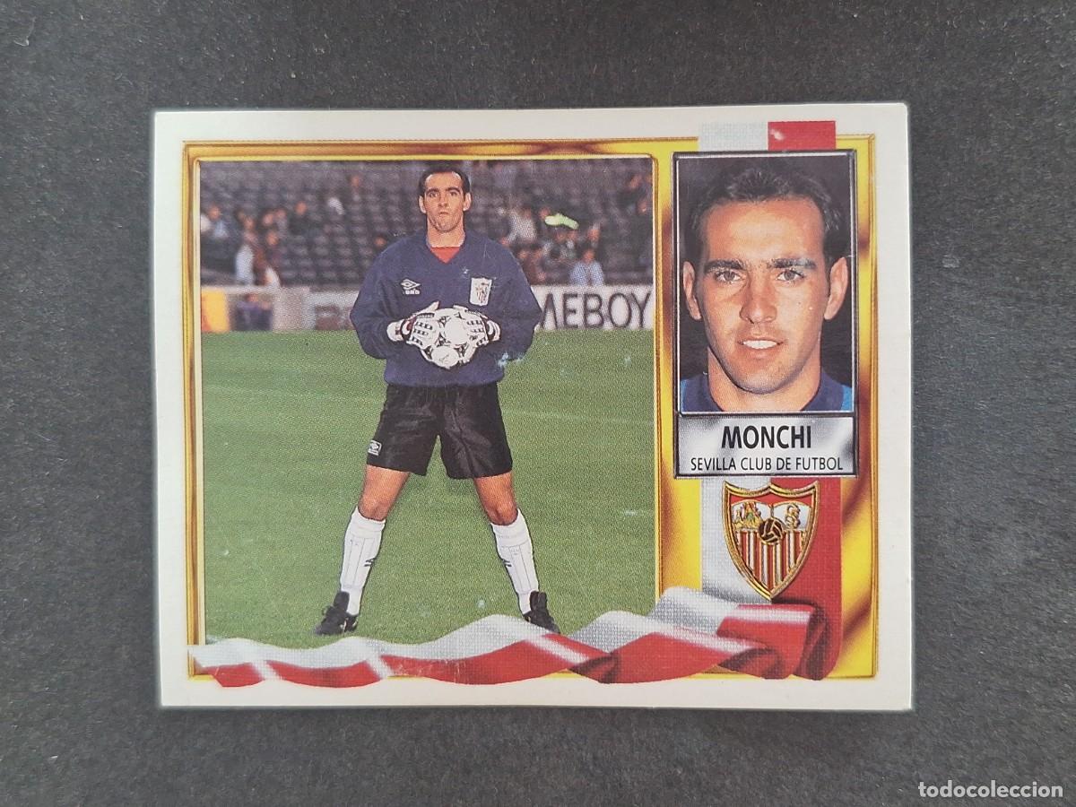 Cromos de Futebol: L3 MONCHI SEVILLA C. F. LIGA ESTE 1995 1996 95 96 NUNCA PEGADO SIN PEGAR