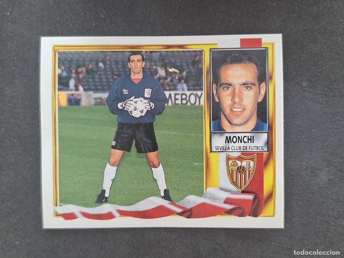 Cromos de Futebol: L3 MONCHI SEVILLA C. F. LIGA ESTE 1995 1996 95 96 NUNCA PEGADO SIN PEGAR