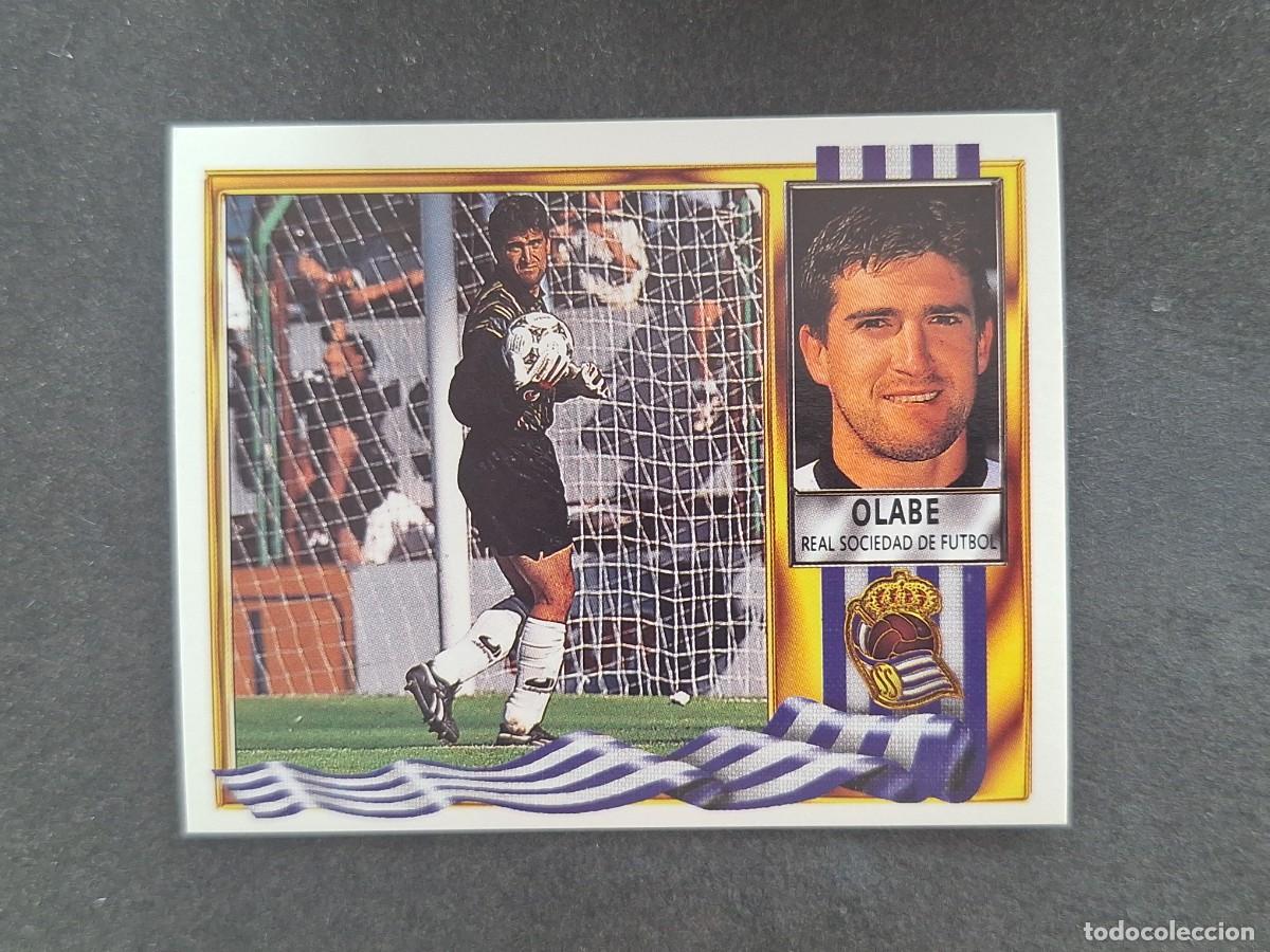 Cromos de Futebol: L3 OLABE REAL SOCIEDAD LIGA ESTE 1995 1996 95 96 NUNCA PEGADO SIN PEGAR
