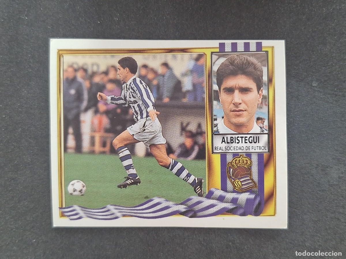 Cromos de Futebol: L3 ALBISTEGUI REAL SOCIEDAD LIGA ESTE 1995 1996 95 96 NUNCA PEGADO SIN PEGAR
