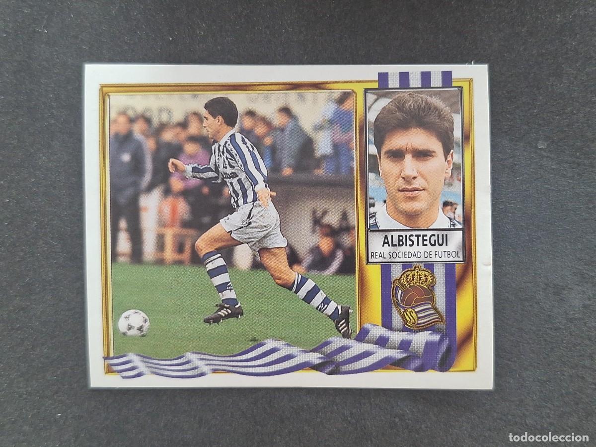 Cromos de Futebol: L3 ALBISTEGUI REAL SOCIEDAD LIGA ESTE 1995 1996 95 96 NUNCA PEGADO SIN PEGAR
